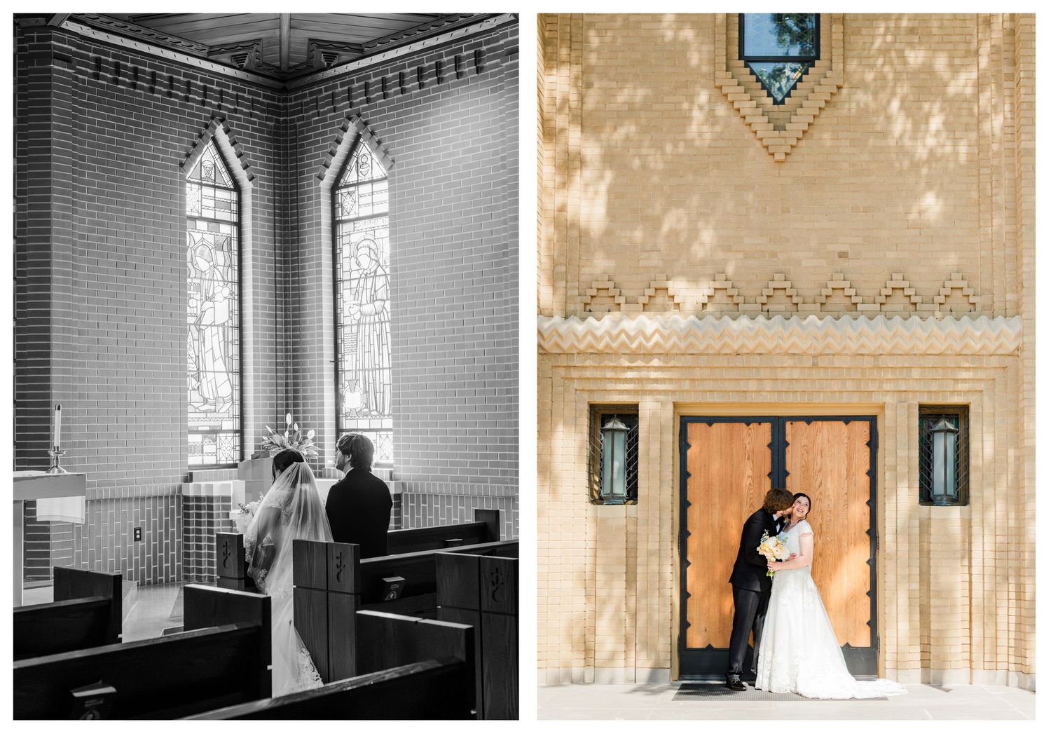 Wedding at Christ the King Parish in Tulsa Oklahoma.