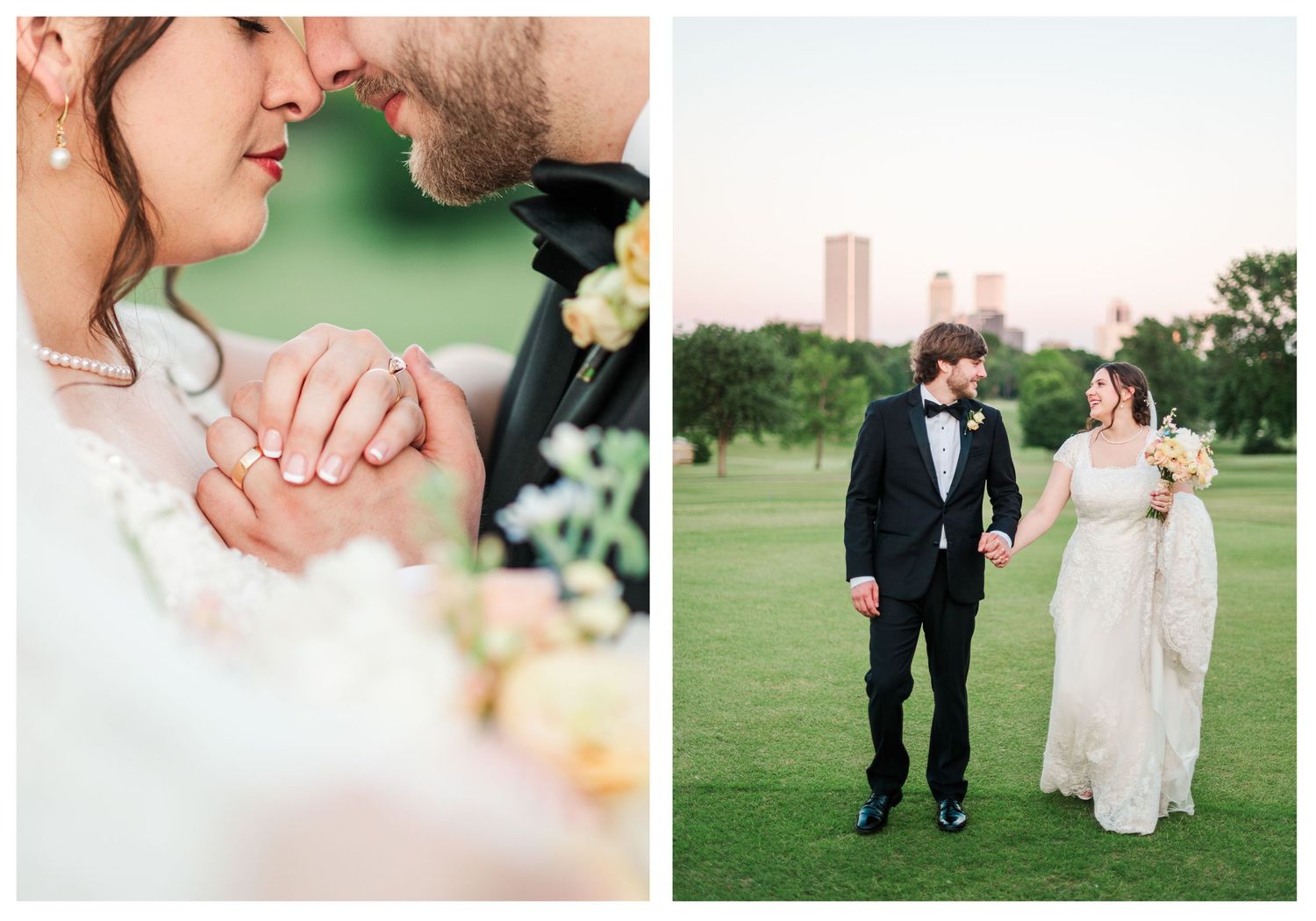 Wedding at Christ the King Parish in Tulsa Oklahoma.