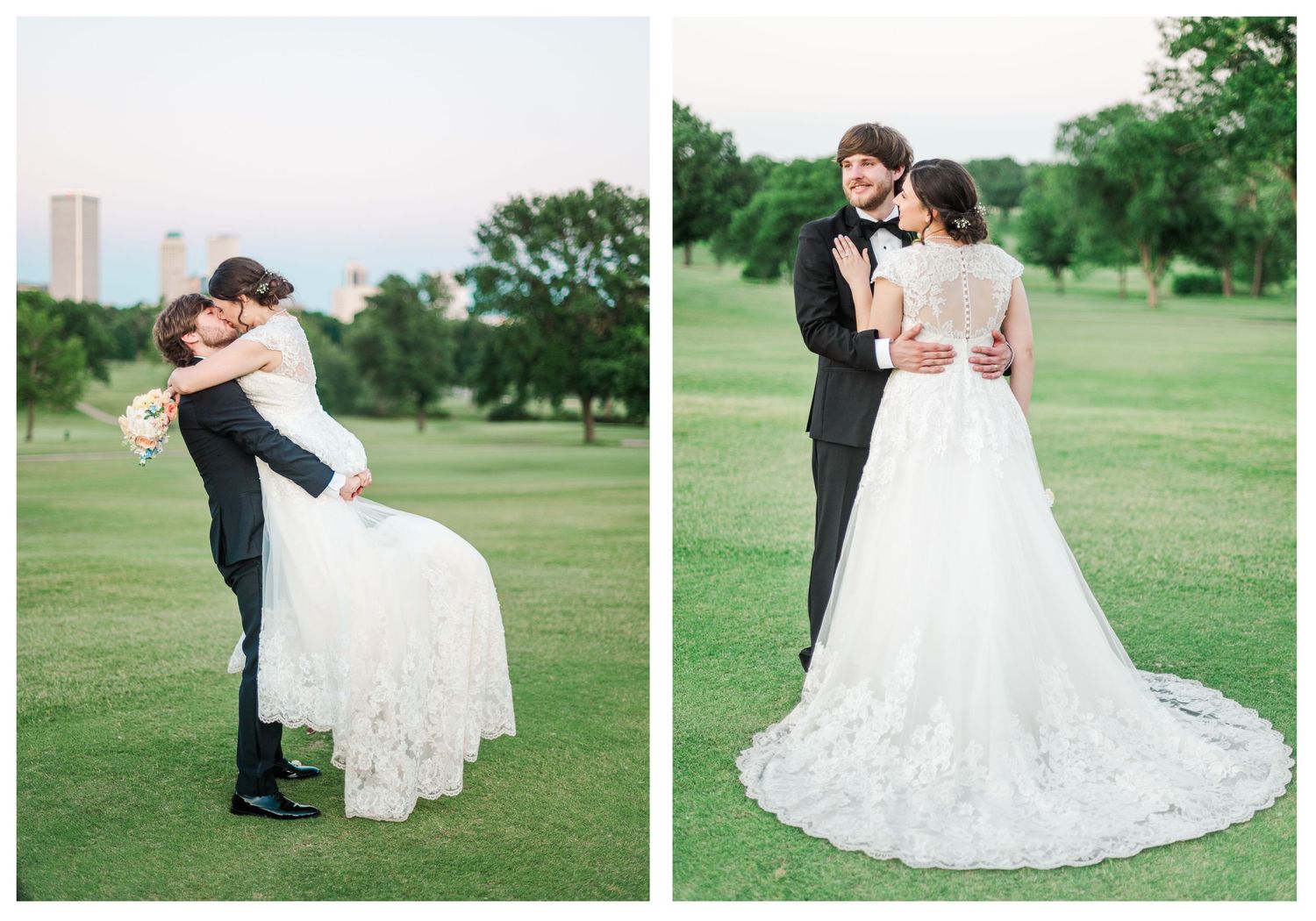 Wedding at Christ the King Parish in Tulsa Oklahoma.