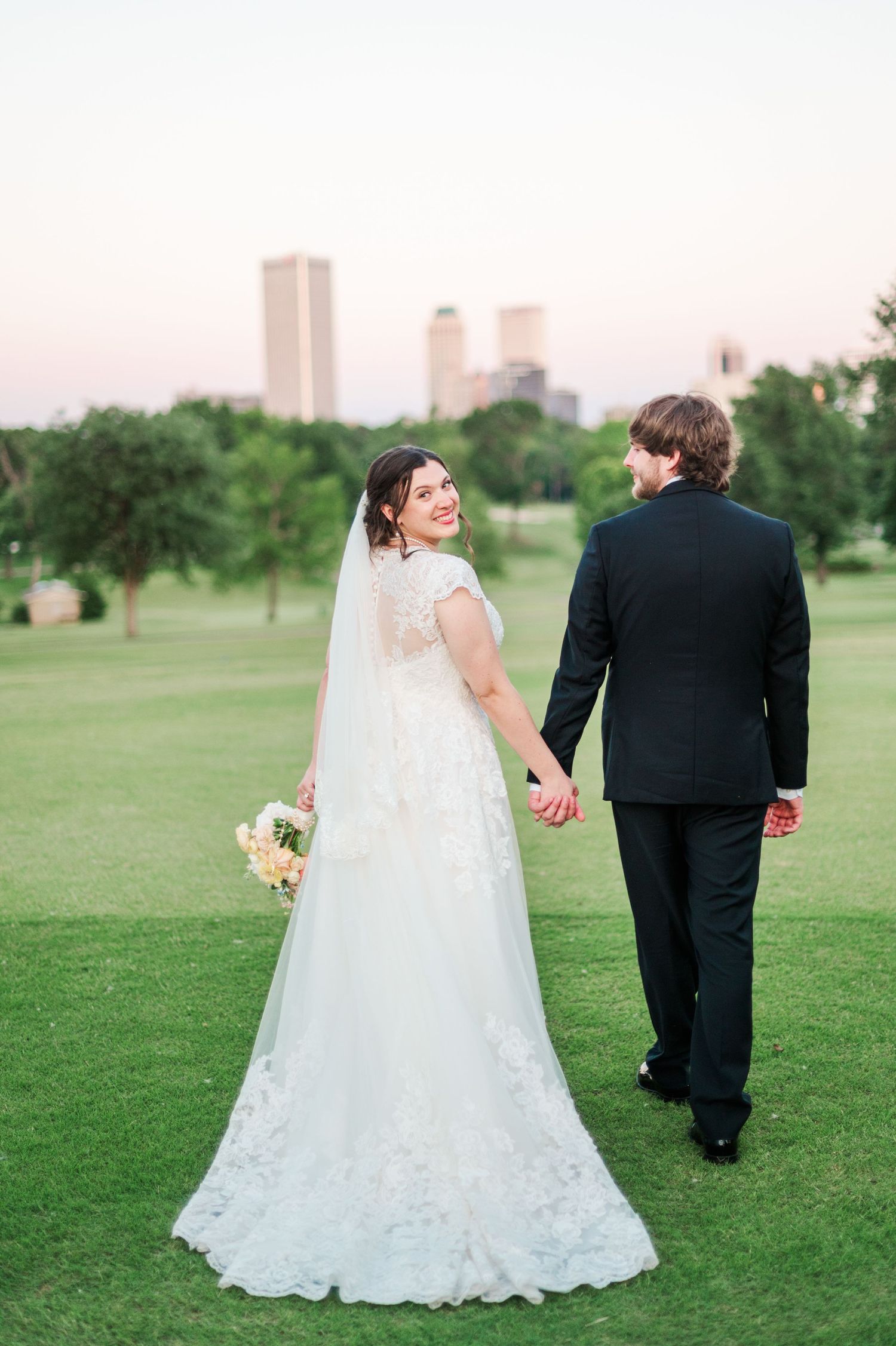 Wedding at Christ the King Parish in Tulsa Oklahoma.