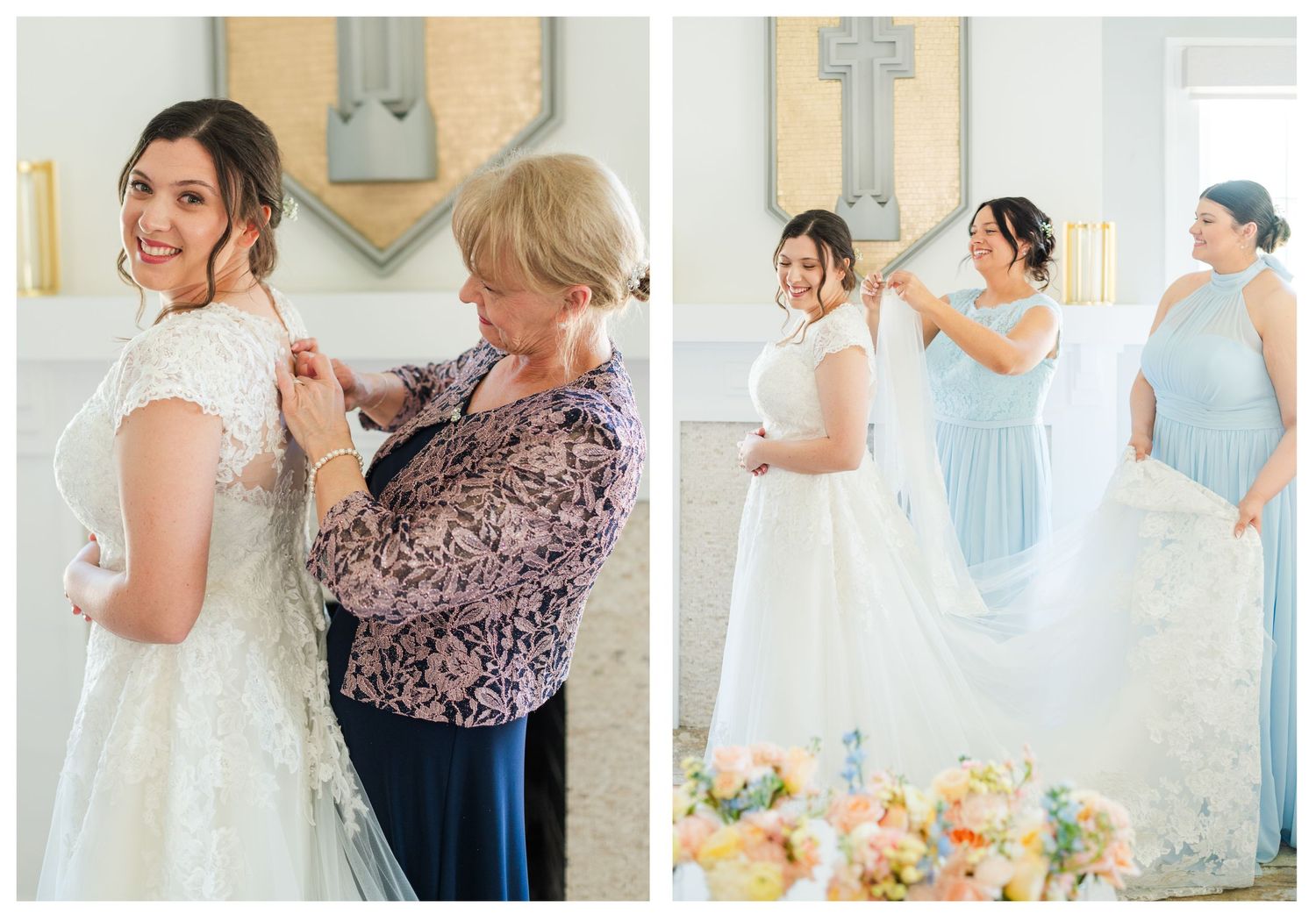Wedding at Christ the King Parish in Tulsa Oklahoma.