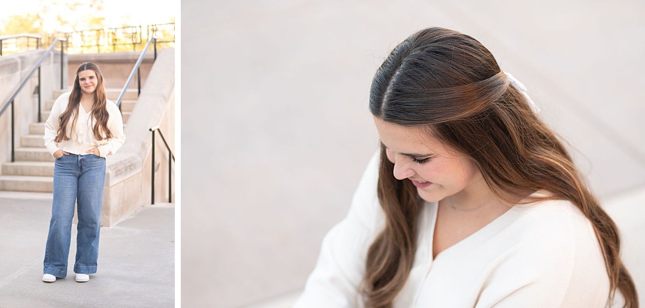 BHS Senior Girl in Field and Downtown Bartlesville by Bartlesville Senior Photographer Kristi Bray