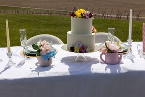 Sweetheart's table spring styled wedding by Milestones Planning