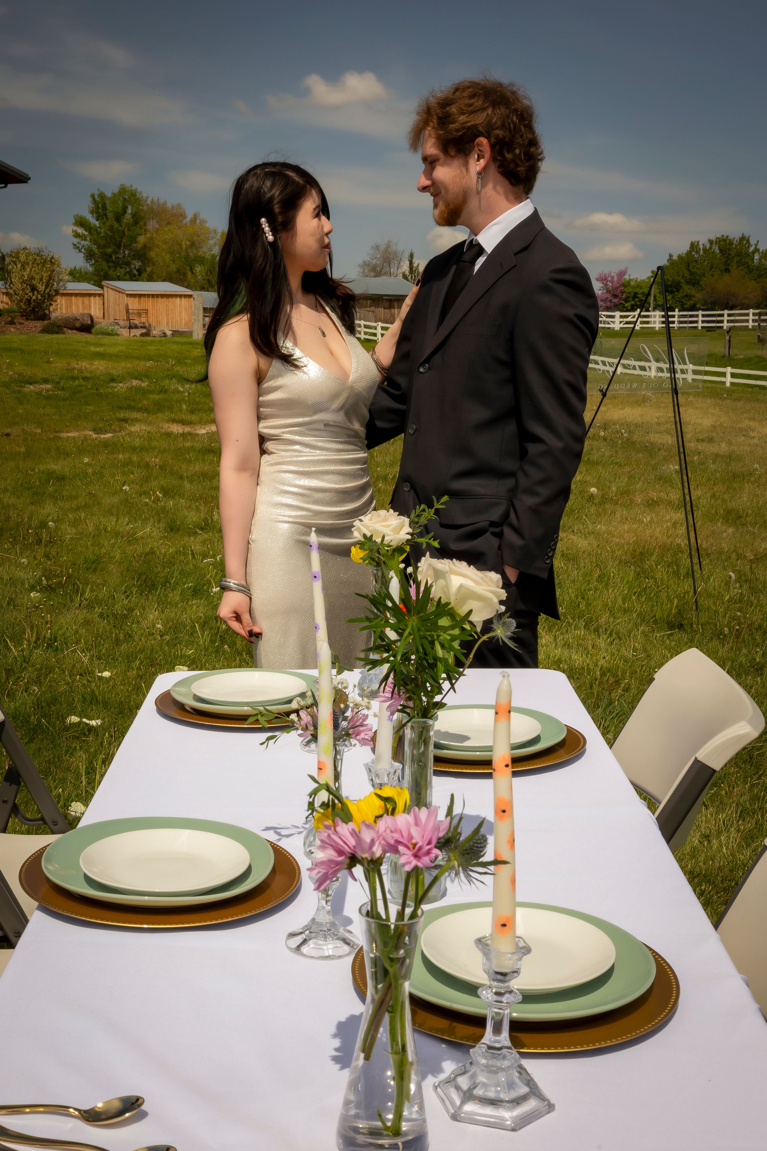 spring styled table setting