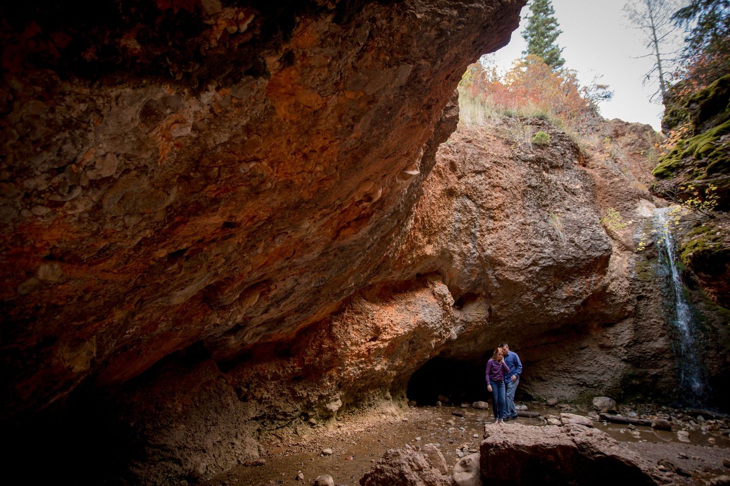 the grotto payson canyon utah waterfall