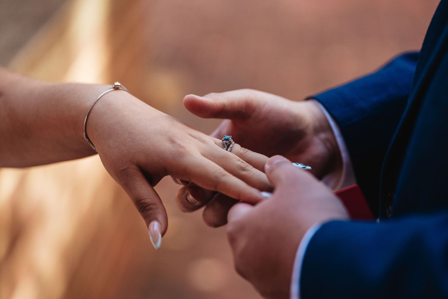 Wedding photo in Old Town Alexandria, VA. Photographed by Joey Rushfield of the DMV area.