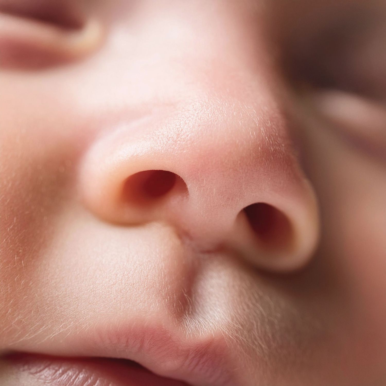 Detail photos of the baby face