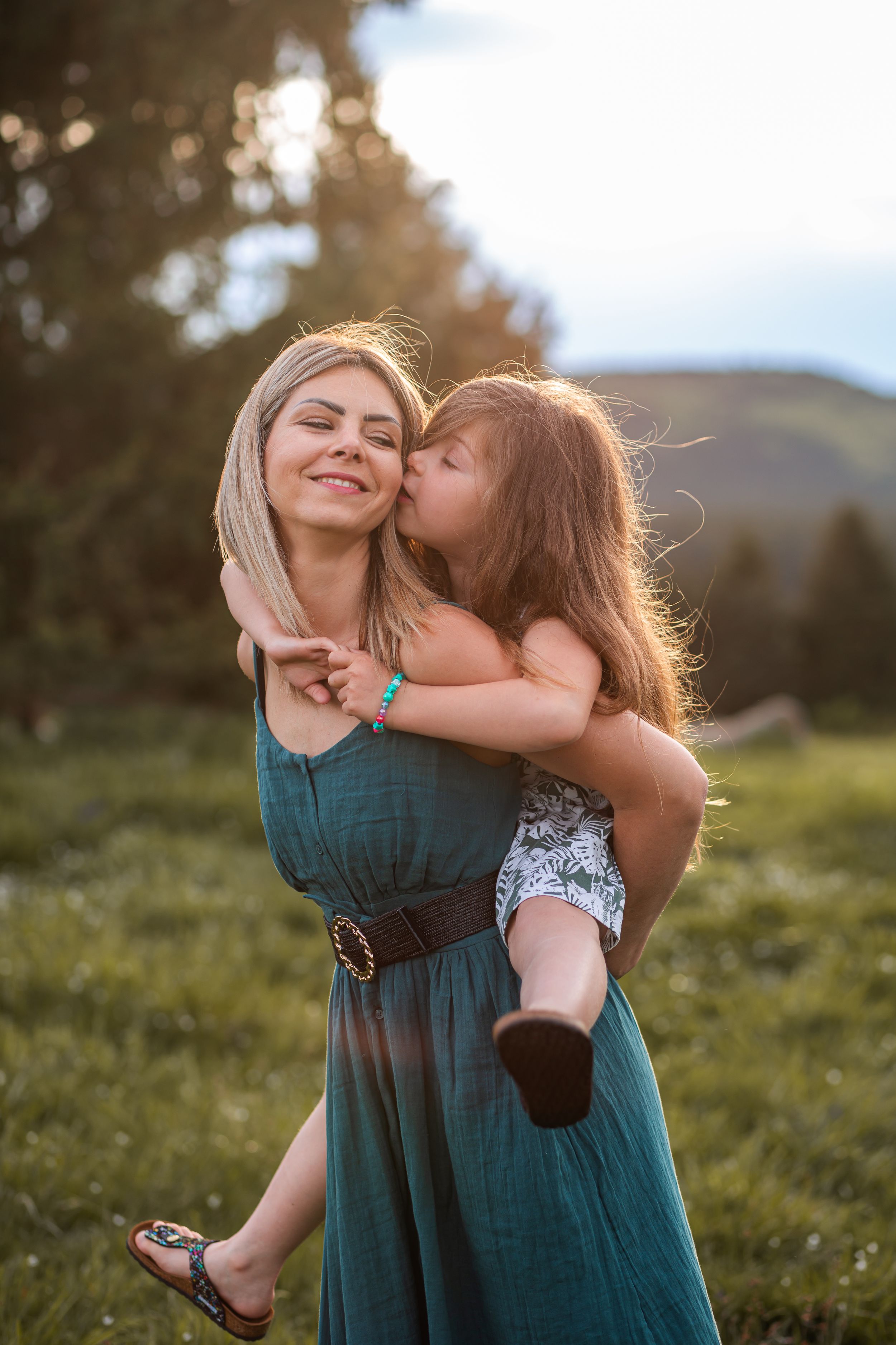 Shooting photo famille mère et fille pour la fête des mamans