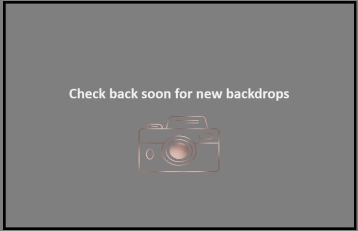 Placeholder image with camera icon and text requesting to check back for new backdrops.