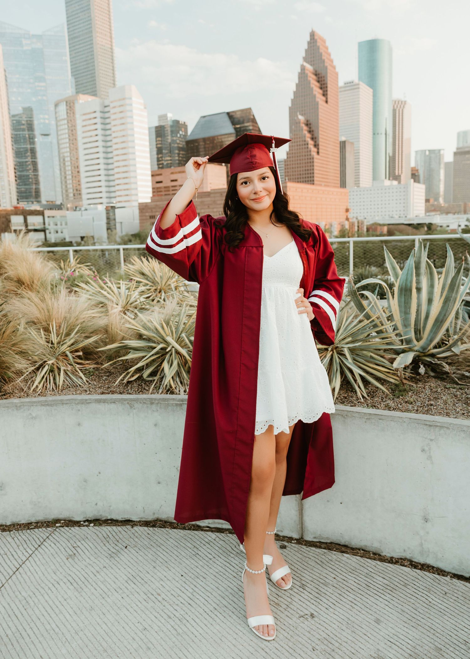 Houston senior photographer editorial style portraits