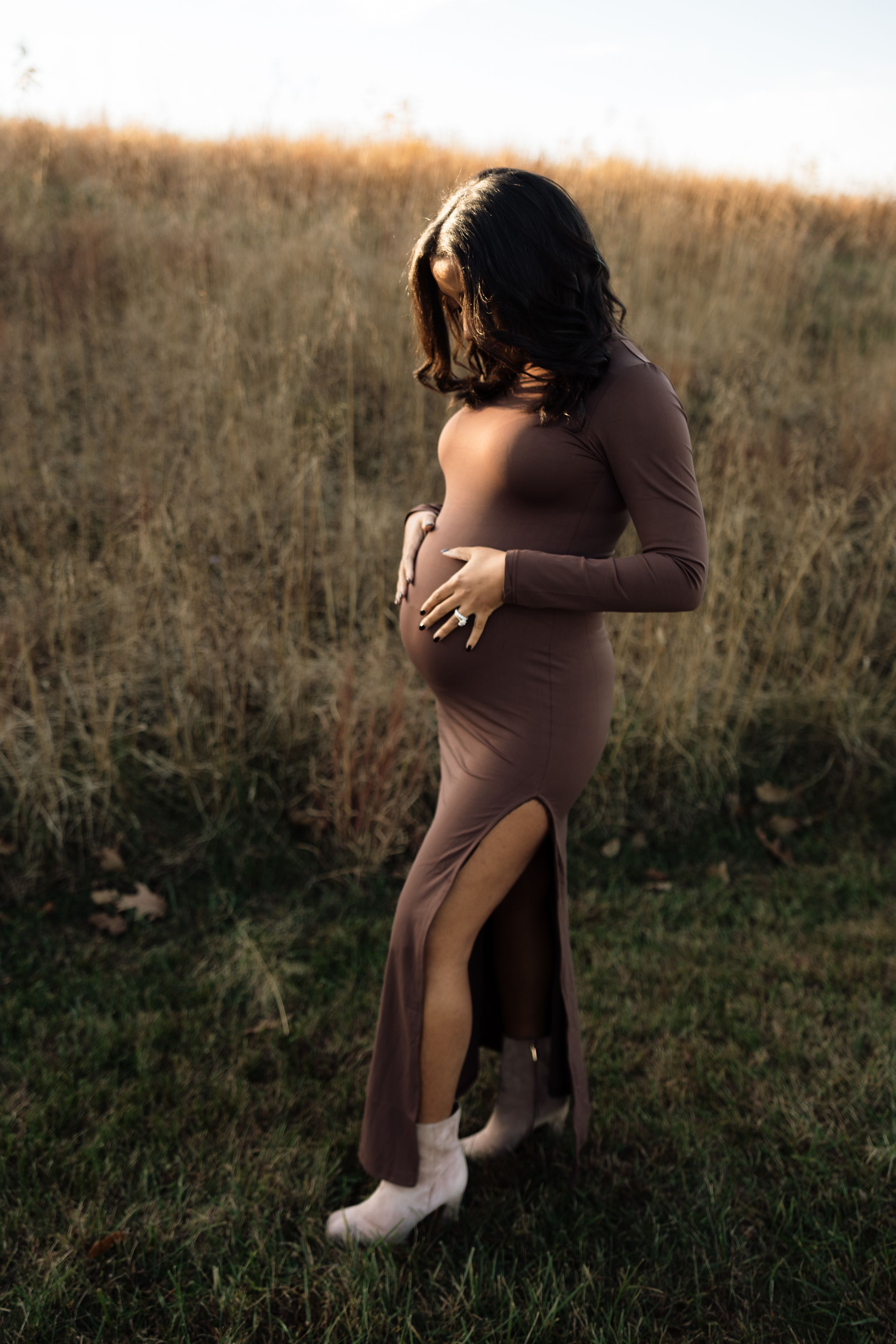 Fall boho maternity shoot