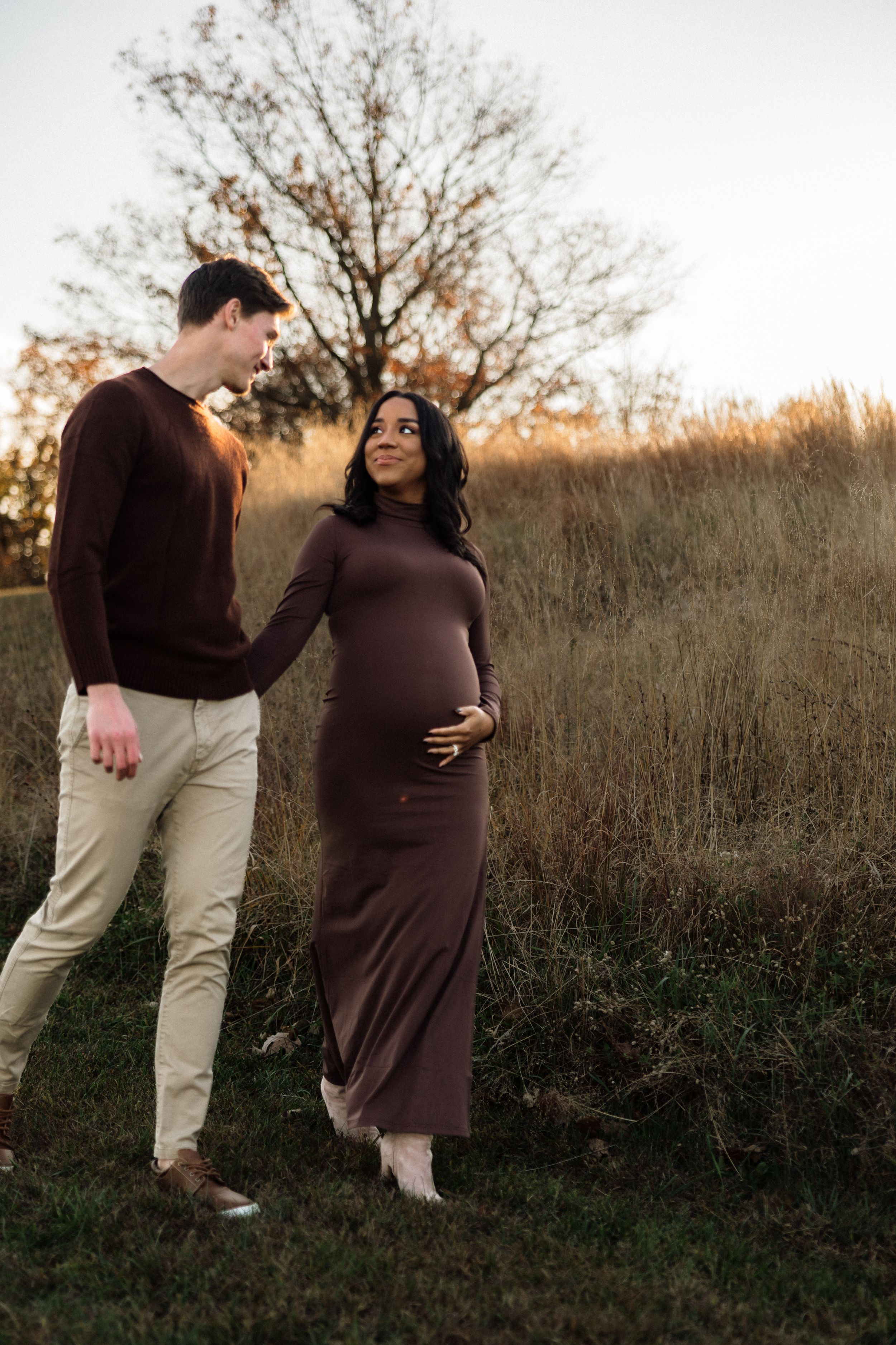 Fall boho maternity shoot