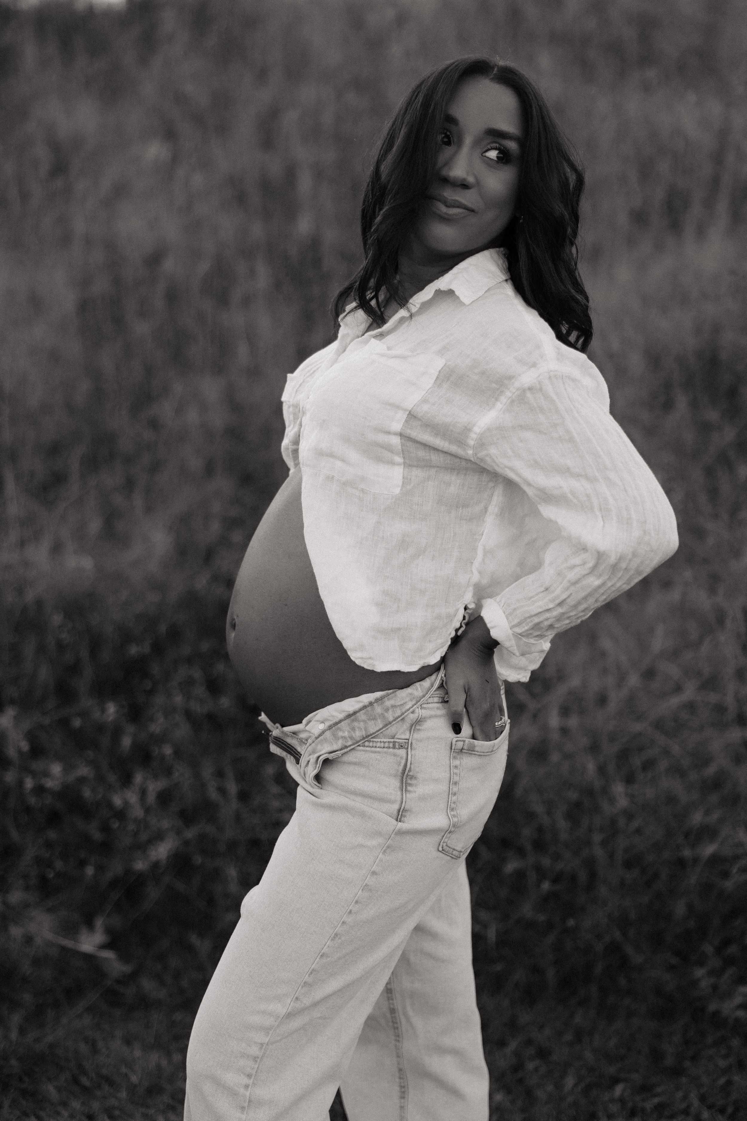 Fall boho maternity shoot