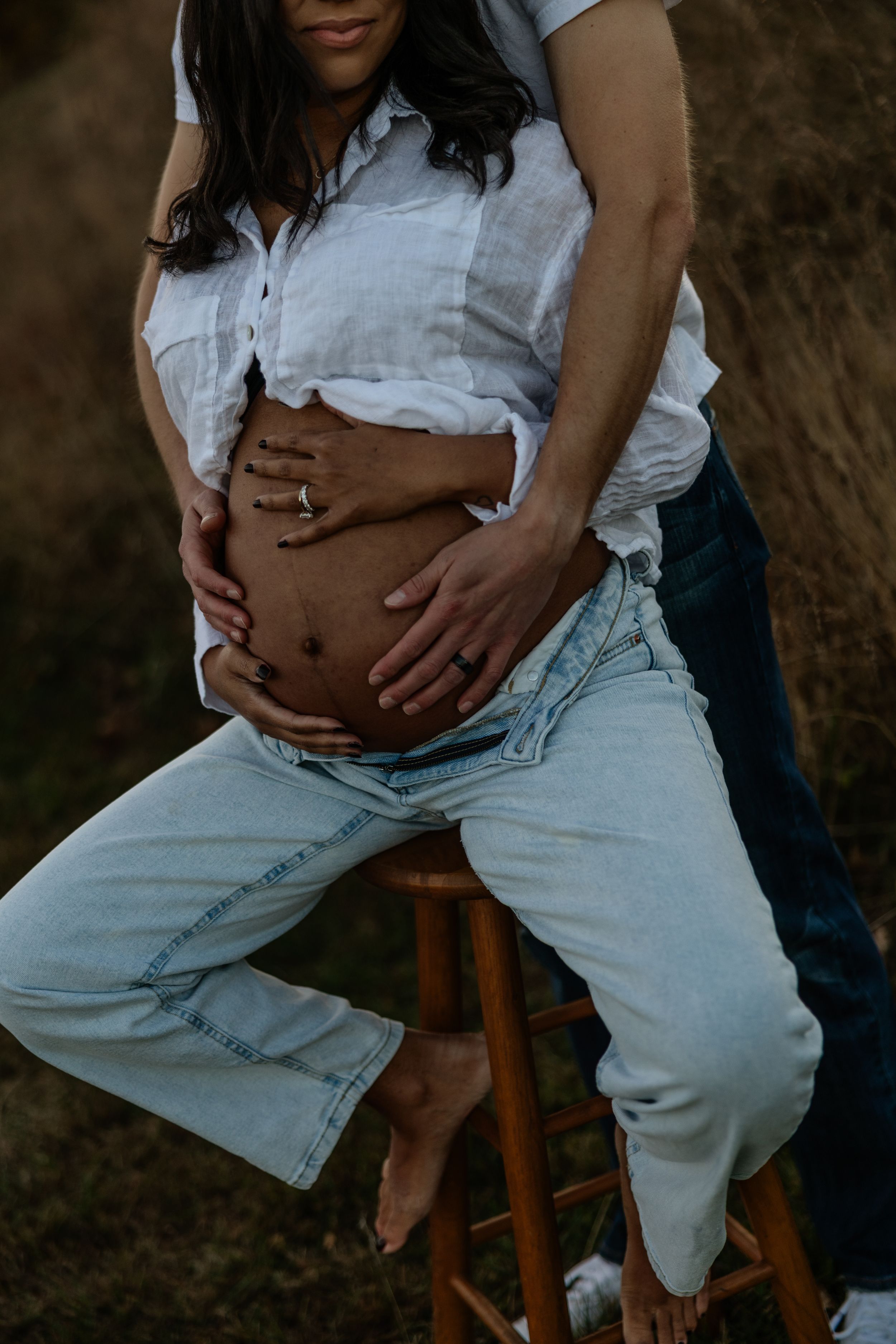 Fall boho maternity shoot