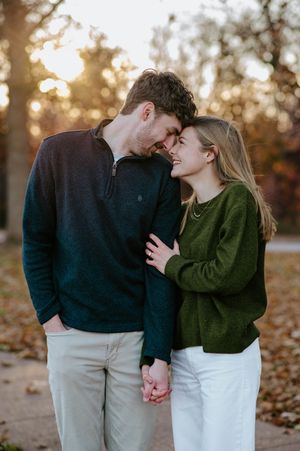 Fall Engagement Shoot, Jewel Box Forest Park Proposal Photography
