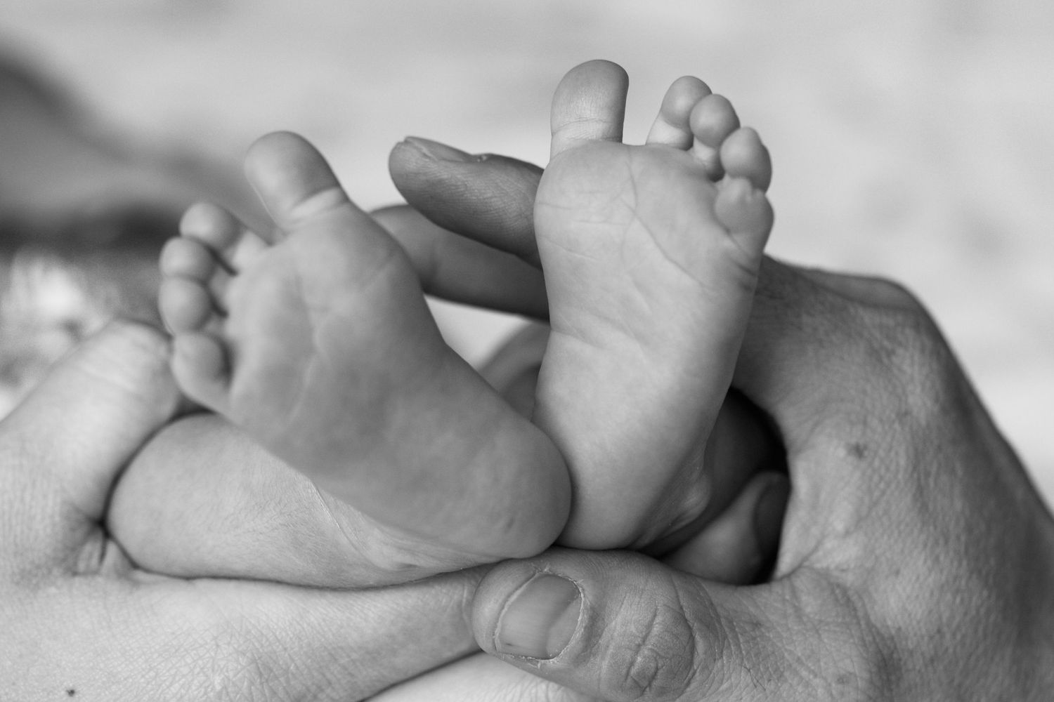 In home newborn session