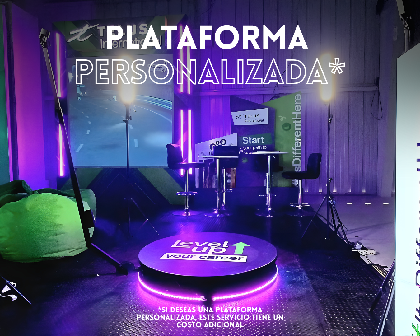Sky 360 Deluxe para eventos elegantes en Guatemala plataforma personalizada