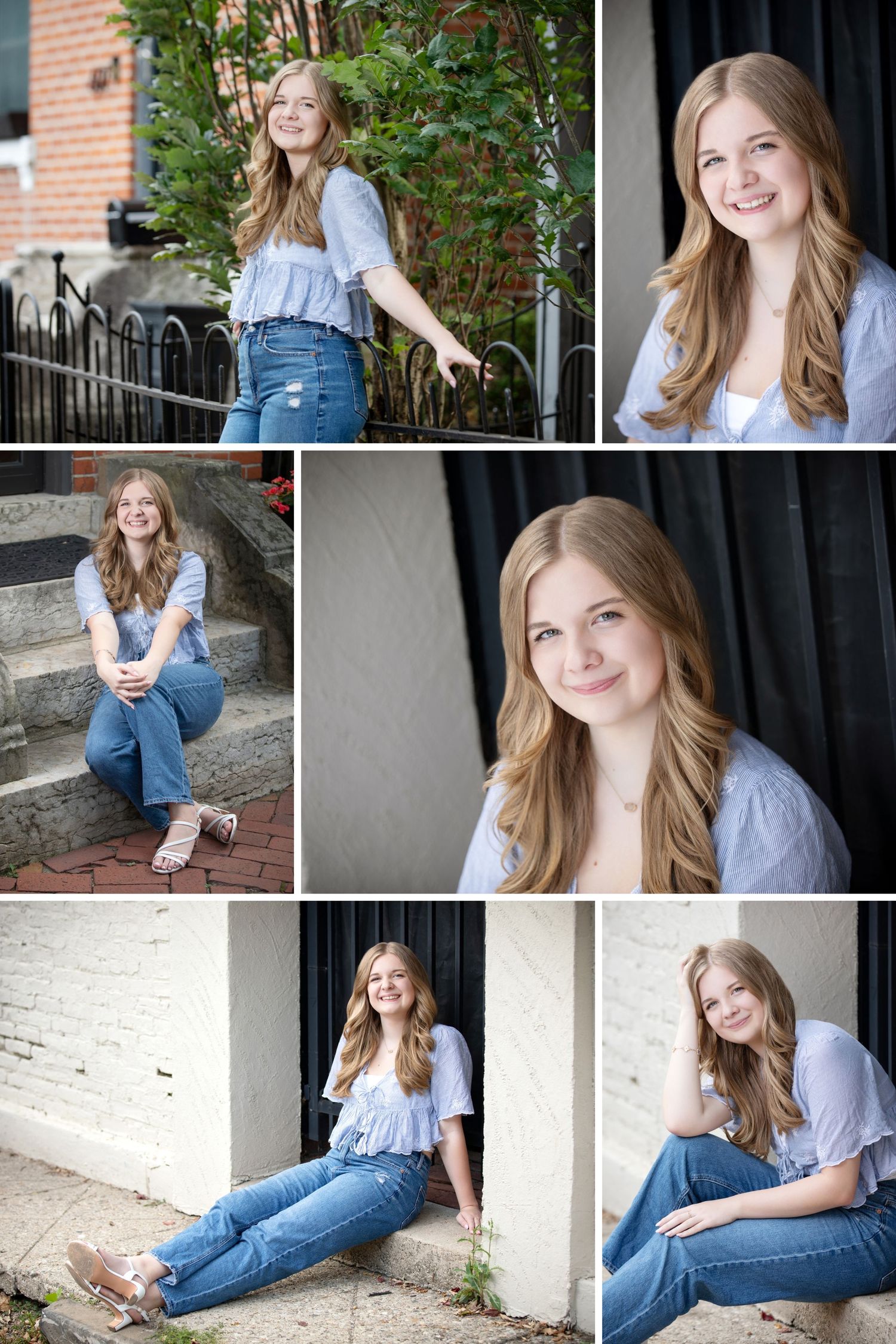 Olentangy senior pictures in German Village.  German Village senior pictures.  Downtown Columbus senior pictures. Urban senior pictures.