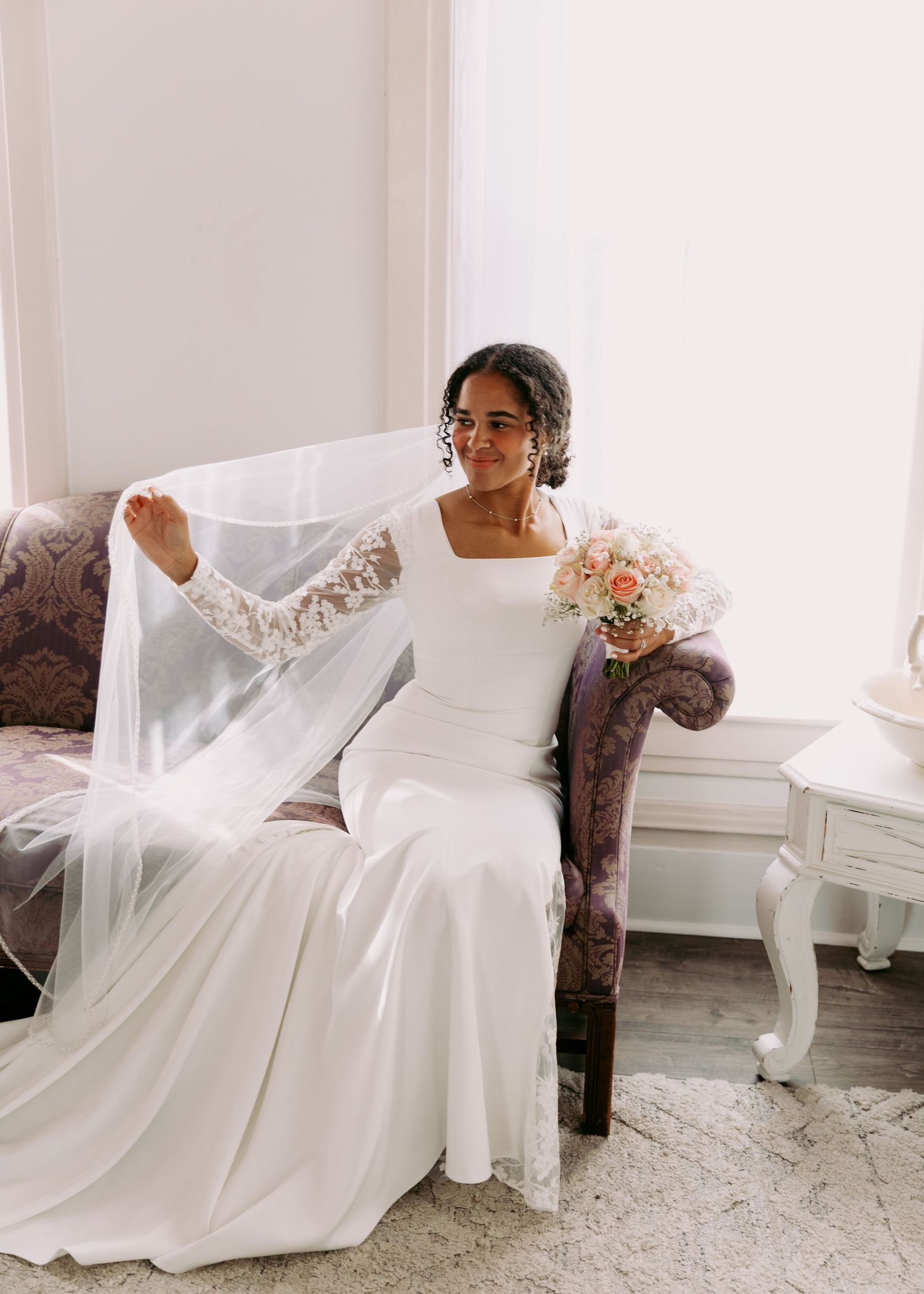 Utah bride at a venue in Utah.