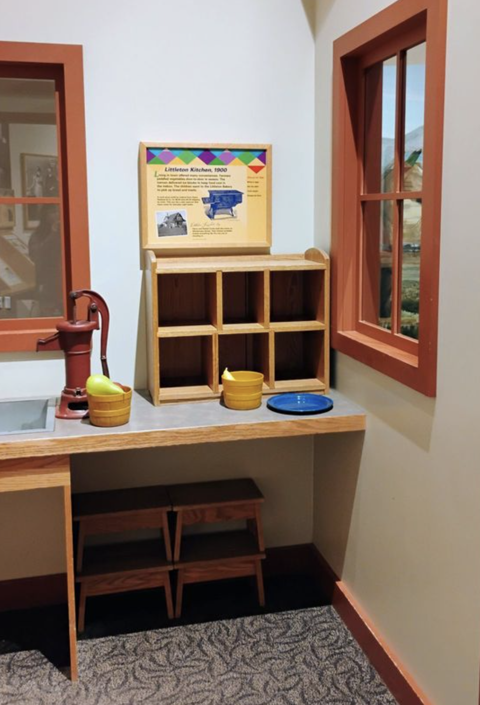 Children's play area at the littleton musuem in Colorado