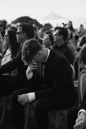 guests crying at kauai wedding by Kauai Wedding Photographer