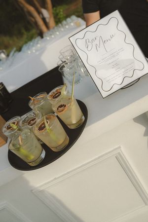 drinks at kauai wedding by Kauai Wedding Photographer
