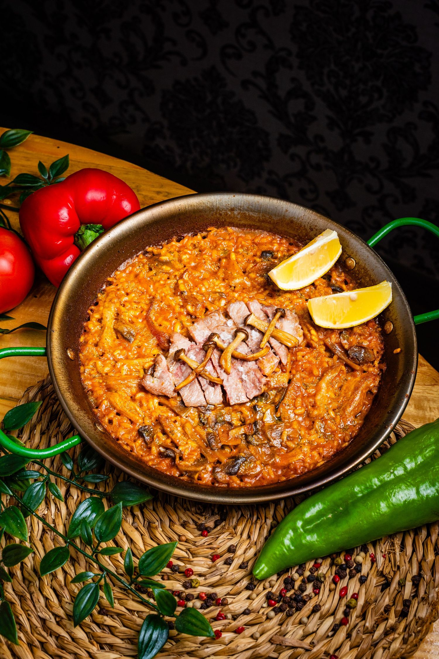 food photography showcasing vibrant dishes with fresh ingredients, captured in Costa del Sol, Nerja, Málaga,Marbella by Robert Centurion.