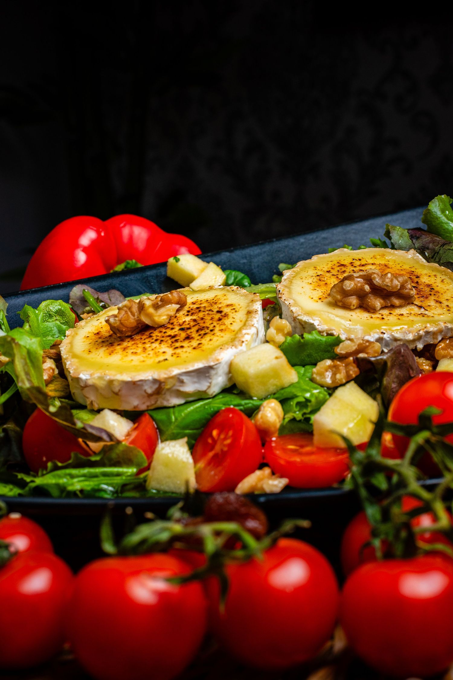 food photography showcasing vibrant dishes with fresh ingredients, captured in Costa del Sol, Nerja, Málaga,Marbella by Robert Centurion.