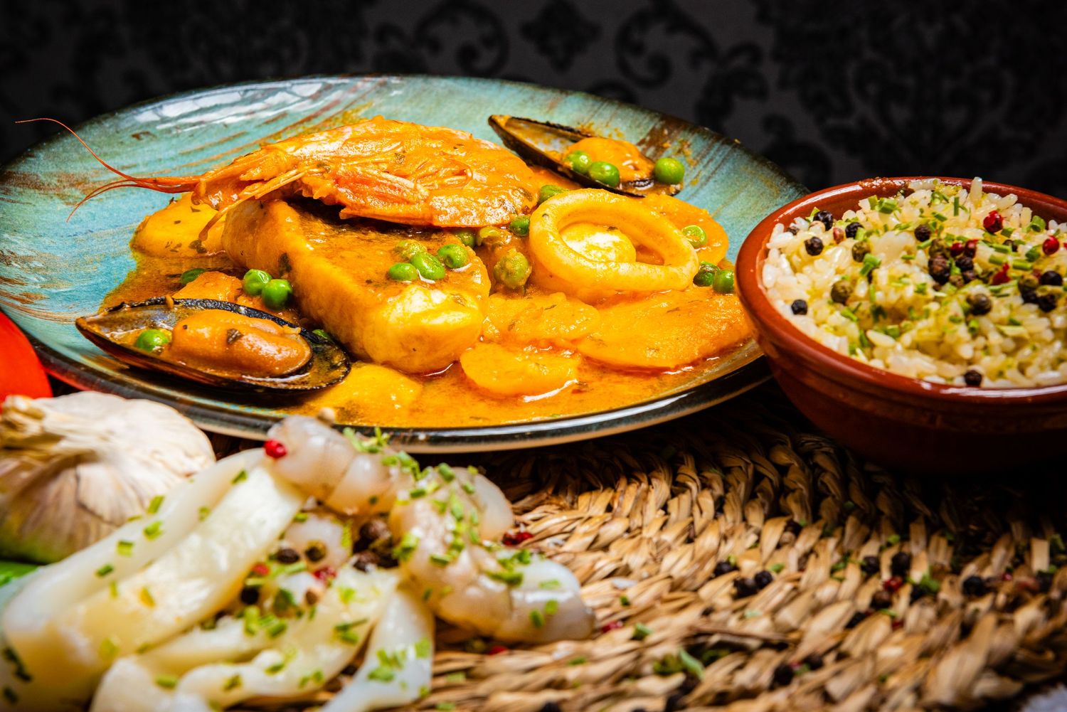 food photography showcasing vibrant dishes with fresh ingredients, captured in Costa del Sol, Nerja, Málaga,Marbella by Robert Centurion.