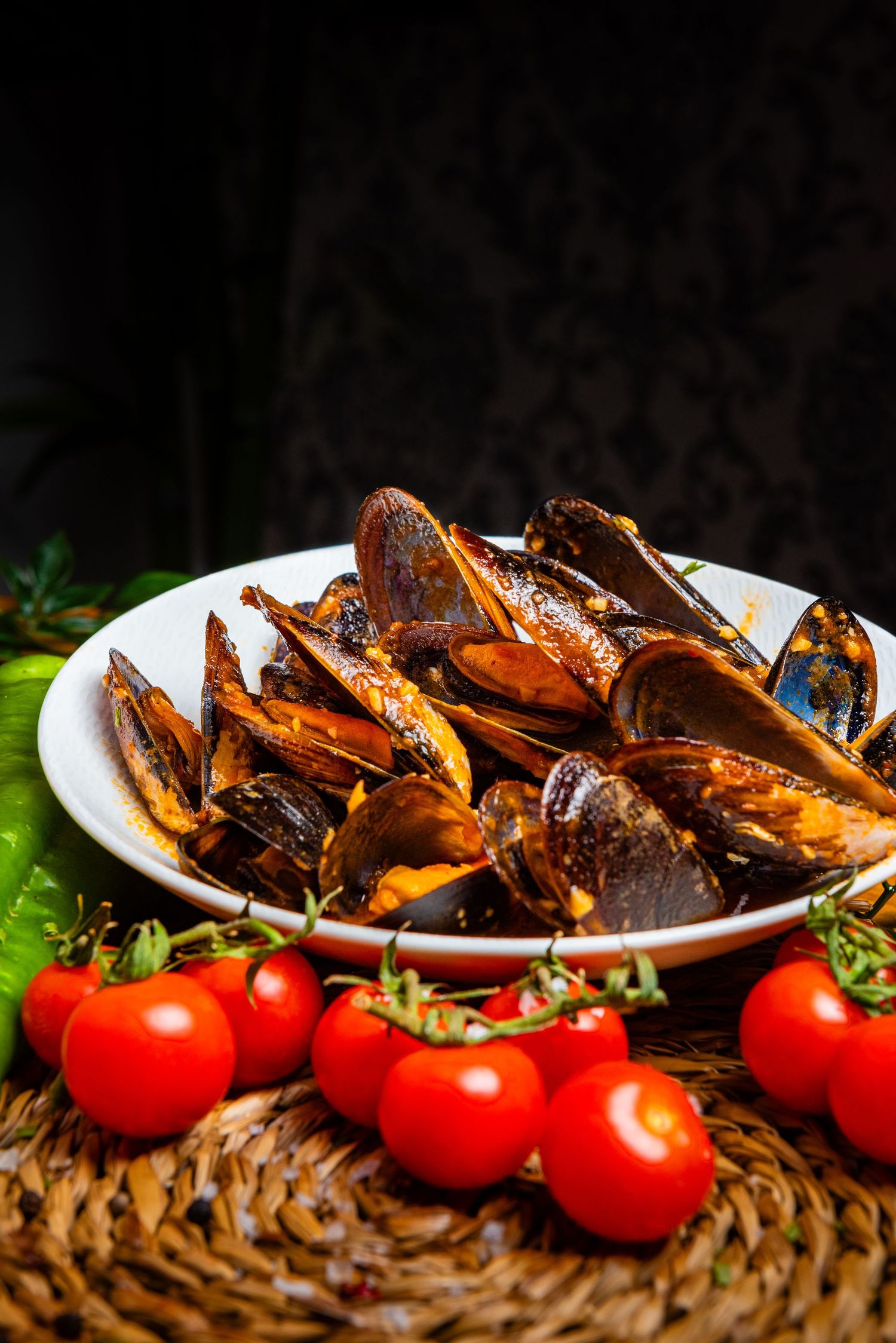 food photography showcasing vibrant dishes with fresh ingredients, captured in Costa del Sol, Nerja, Málaga,Marbella by Robert Centurion.