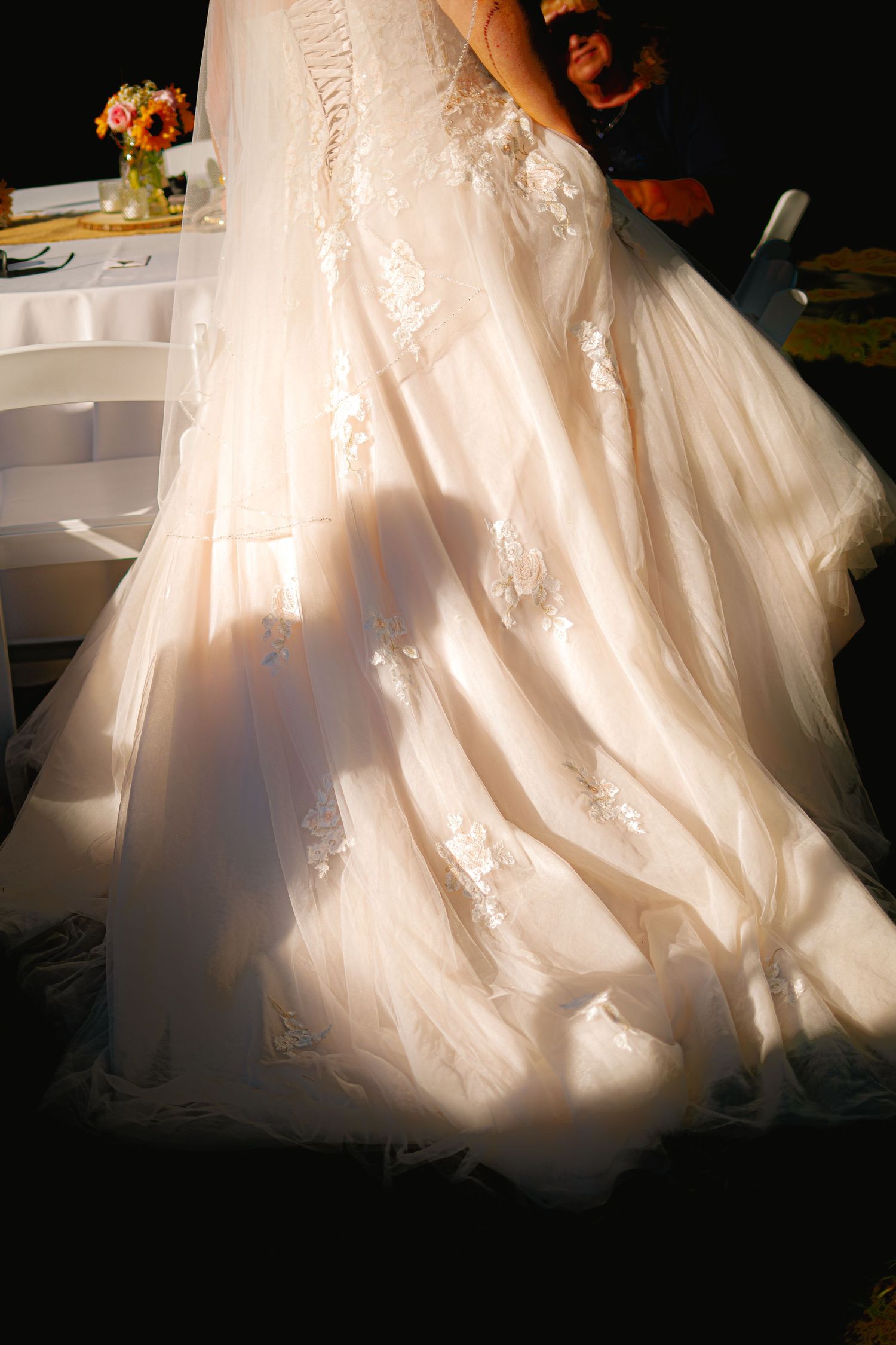 artistic shadow dress silhouette