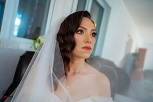 Ethereal bridal portraits in soft natural light highlighting delicate details and expressions.