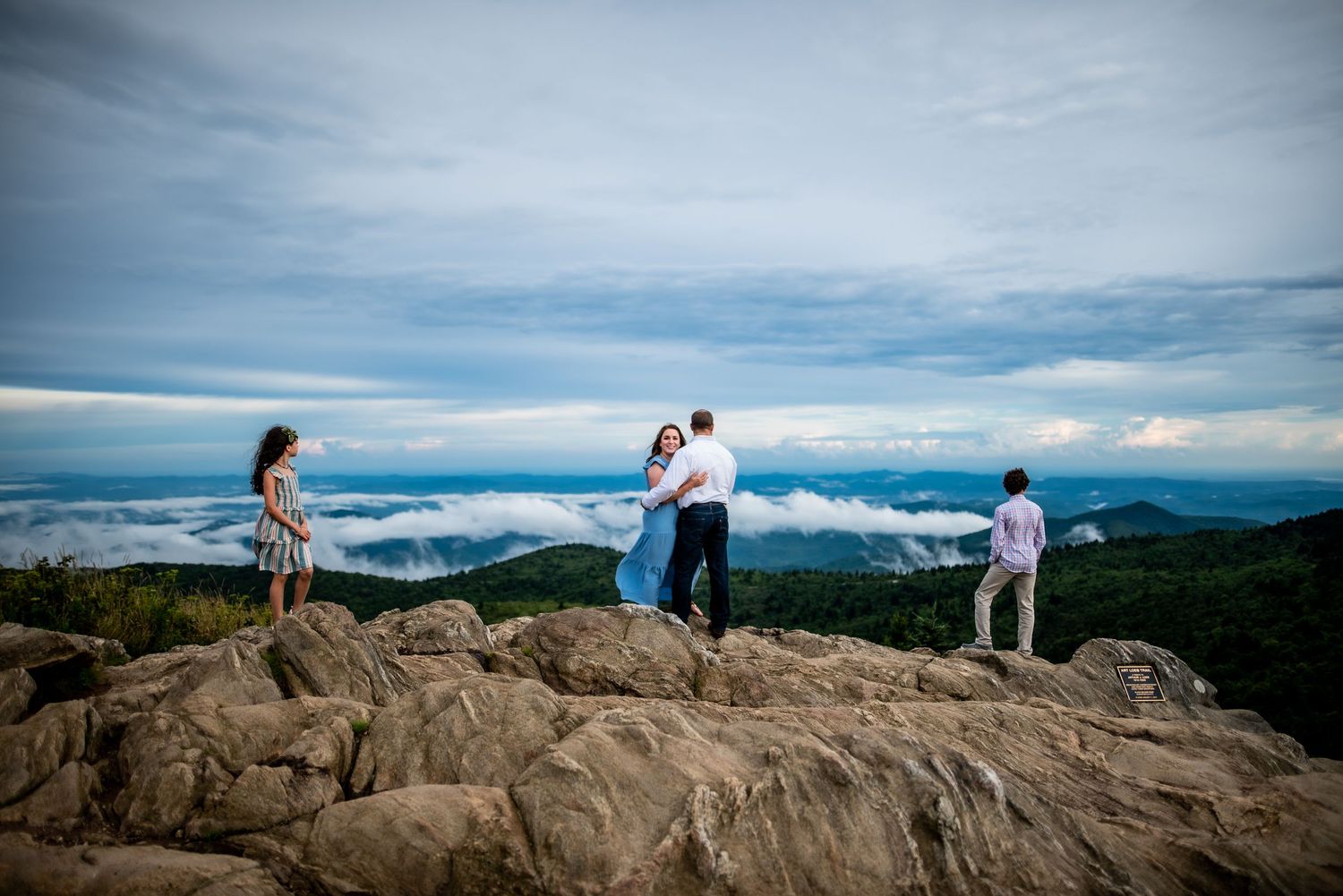 family photo session on the Blue Ridge Parkway in Asheville NC