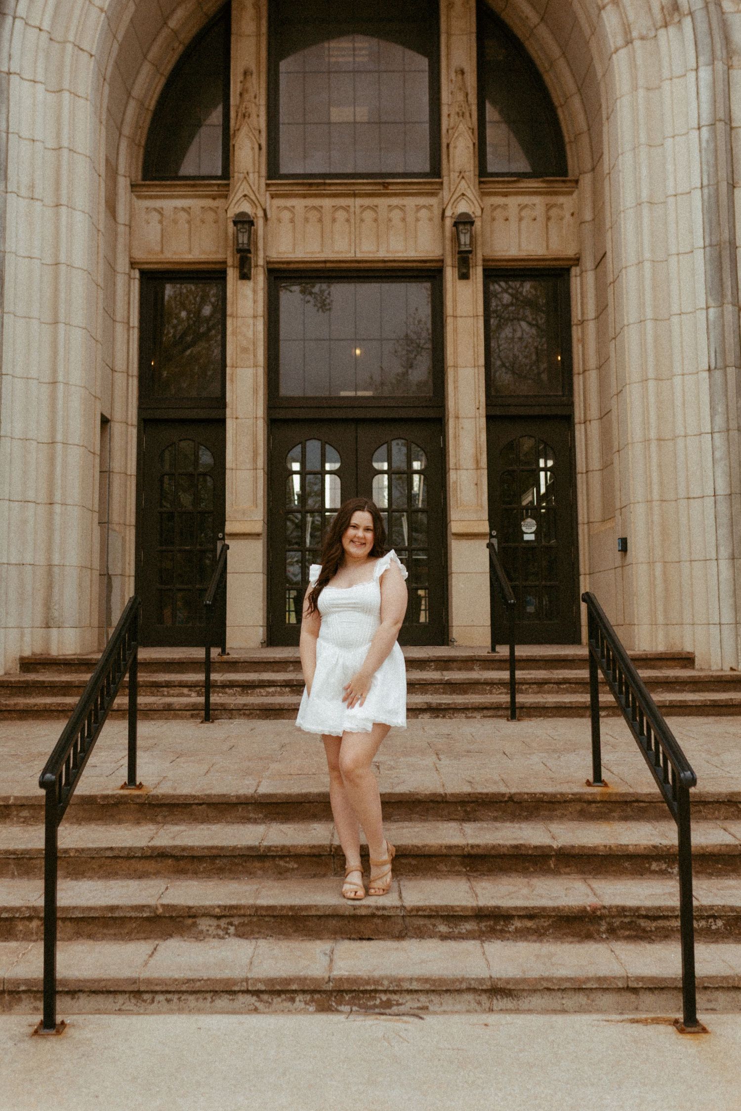 Graduation session at Oklahoma City University OCU, nostalgic and dreamy.