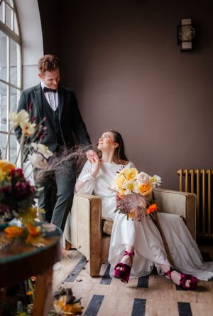 Elopement photography in the Lake District bride and groom loving look