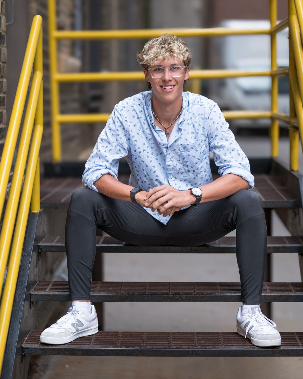 Senior photo, urban portrait