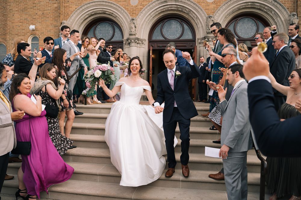 Wedding ceremony at SS. Cyril and Methodius Church in Lemont, Illinois.