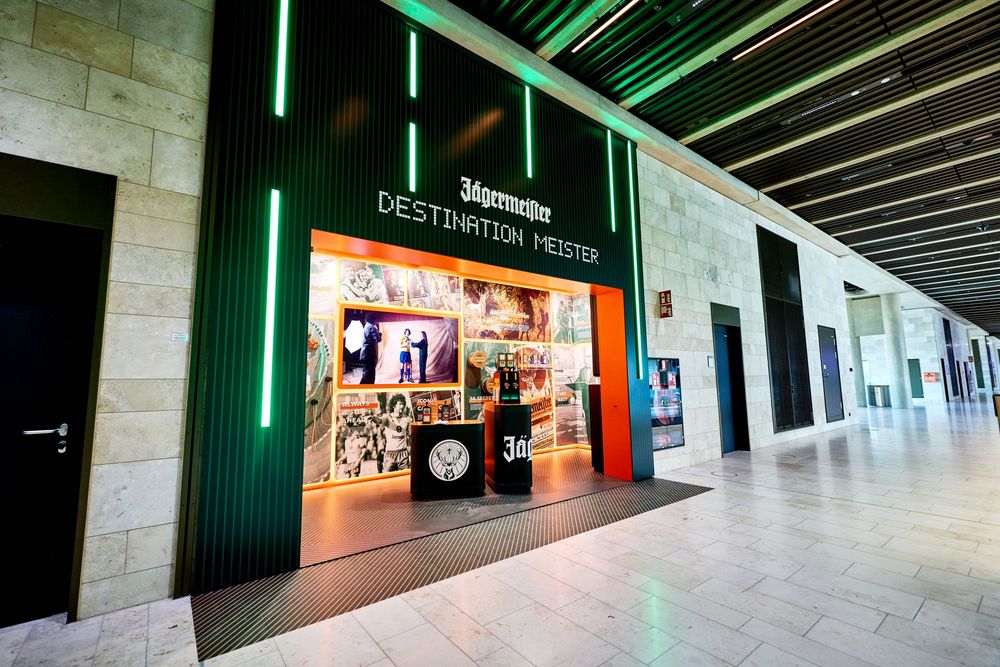 Jägermeister Jägerland Travel Retail activation at Frankfurt Airport Terminal 3 photographed by Adam Bertalan