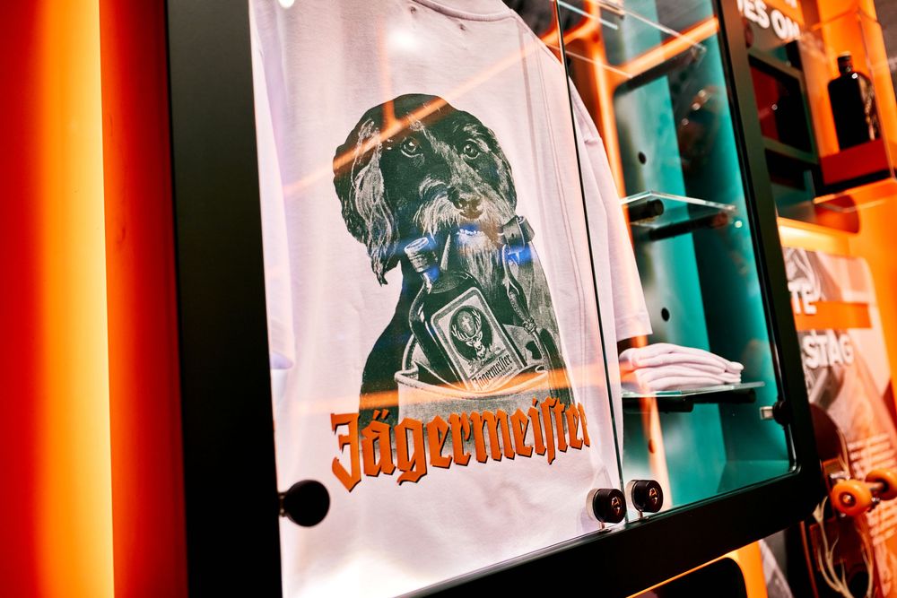 Jägermeister Jägerland Travel Retail activation at Frankfurt Airport Terminal 3 photographed by Adam Bertalan