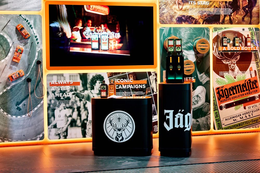 Jägermeister Jägerland Travel Retail activation at Frankfurt Airport Terminal 3 photographed by Adam Bertalan