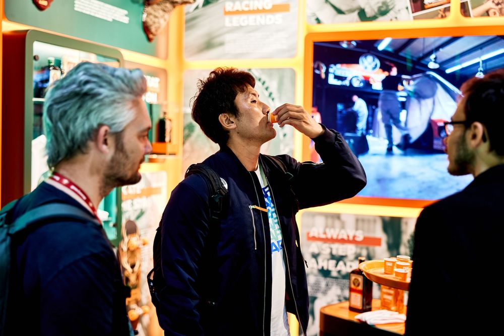 Jägermeister Jägerland Travel Retail activation at Frankfurt Airport Terminal 3 photographed by Adam Bertalan