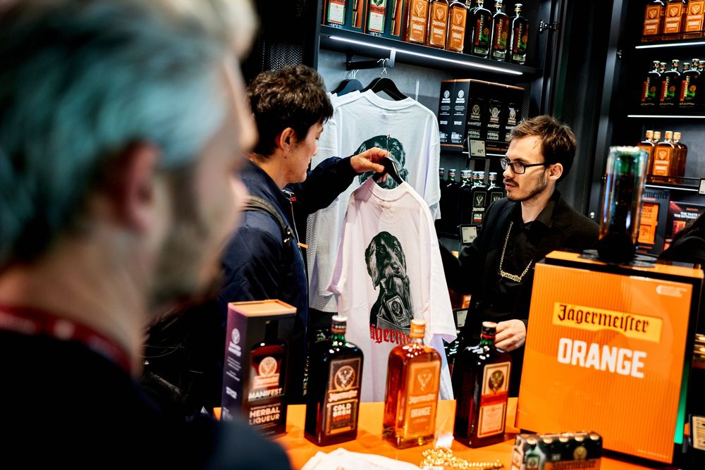 Jägermeister Jägerland Travel Retail activation at Frankfurt Airport Terminal 3 photographed by Adam Bertalan