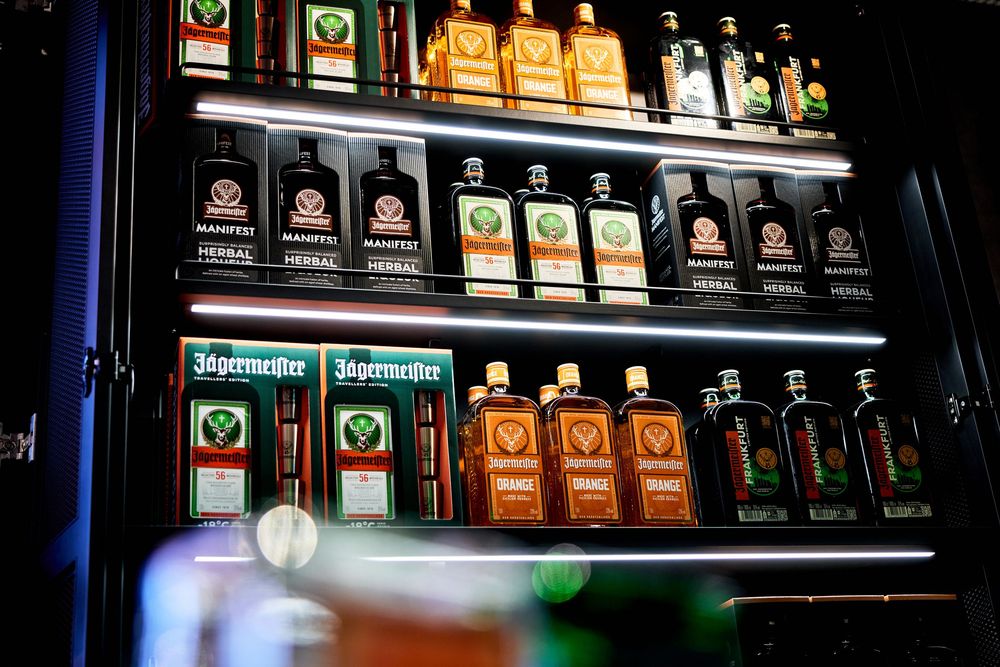 Jägermeister Jägerland Travel Retail activation at Frankfurt Airport Terminal 3 photographed by Adam Bertalan