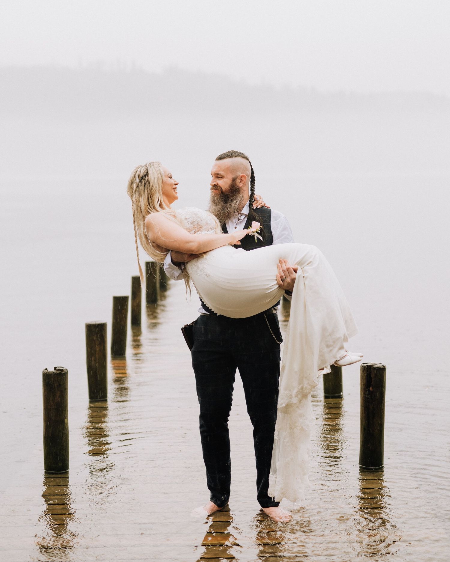 3rdeyeimages husband and wife team on their wedding day