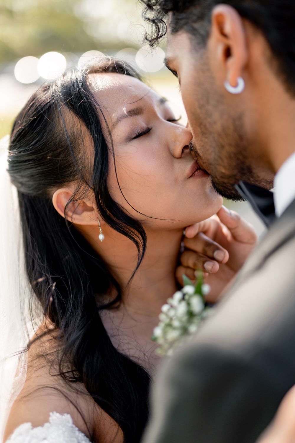 tammy and paul going for a candid kiss