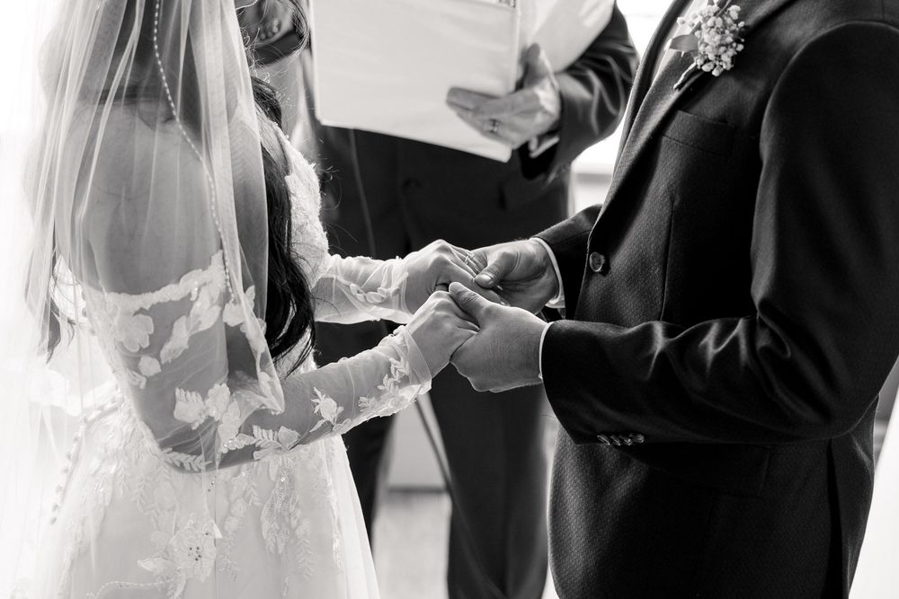 candid photography of the couple holding hands