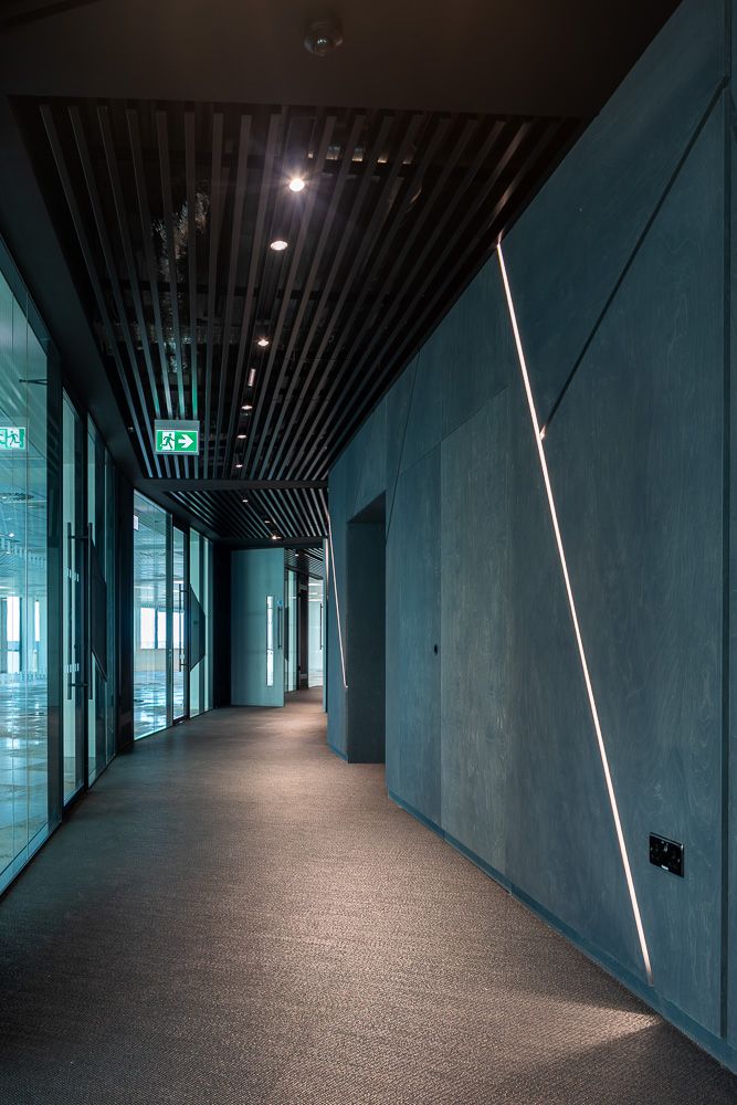 Commercial interior photography of refurbished office space in Liverpool