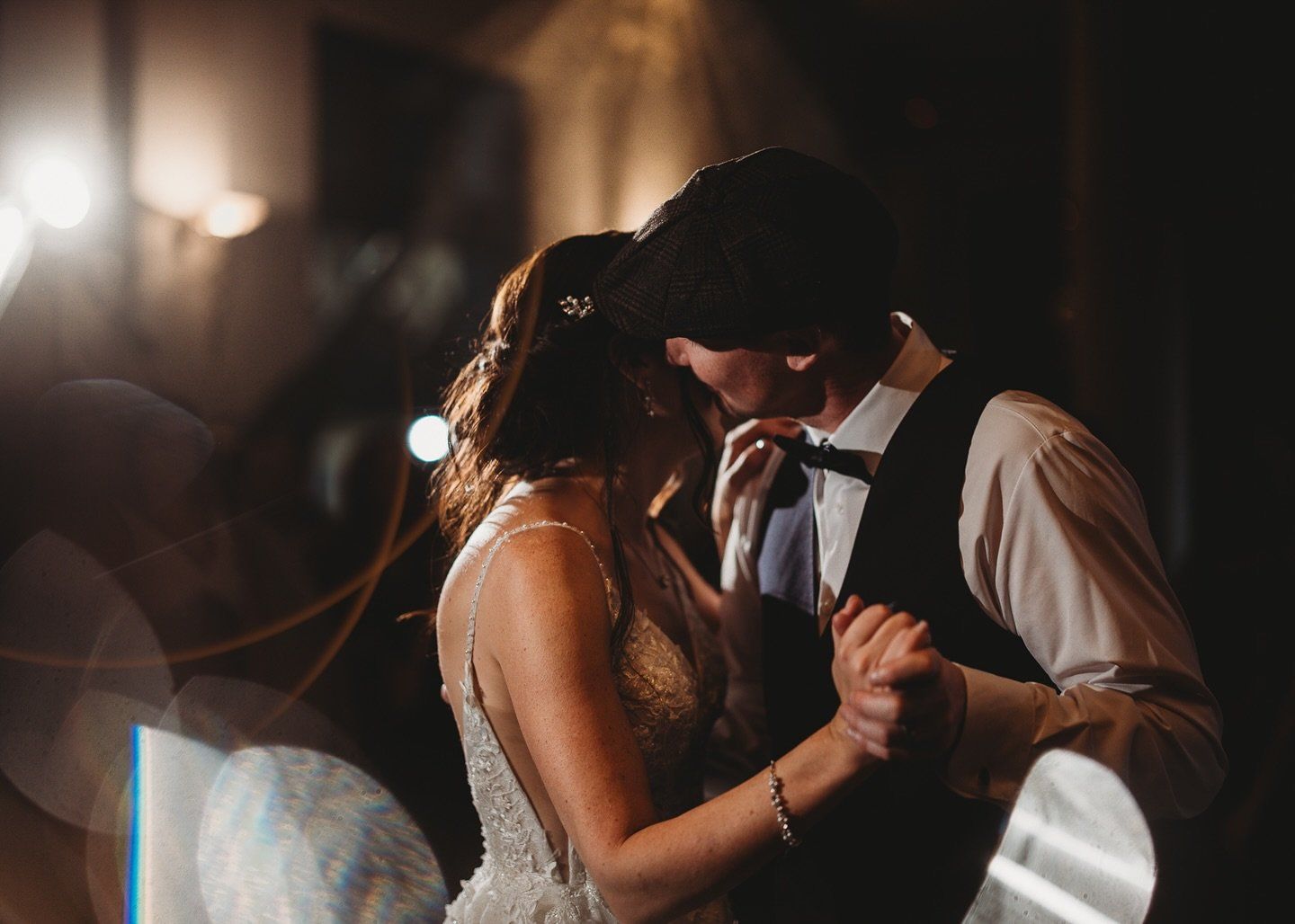 Intimate first dance, Lindsey and Taylor, Teatro Calgary wedding
