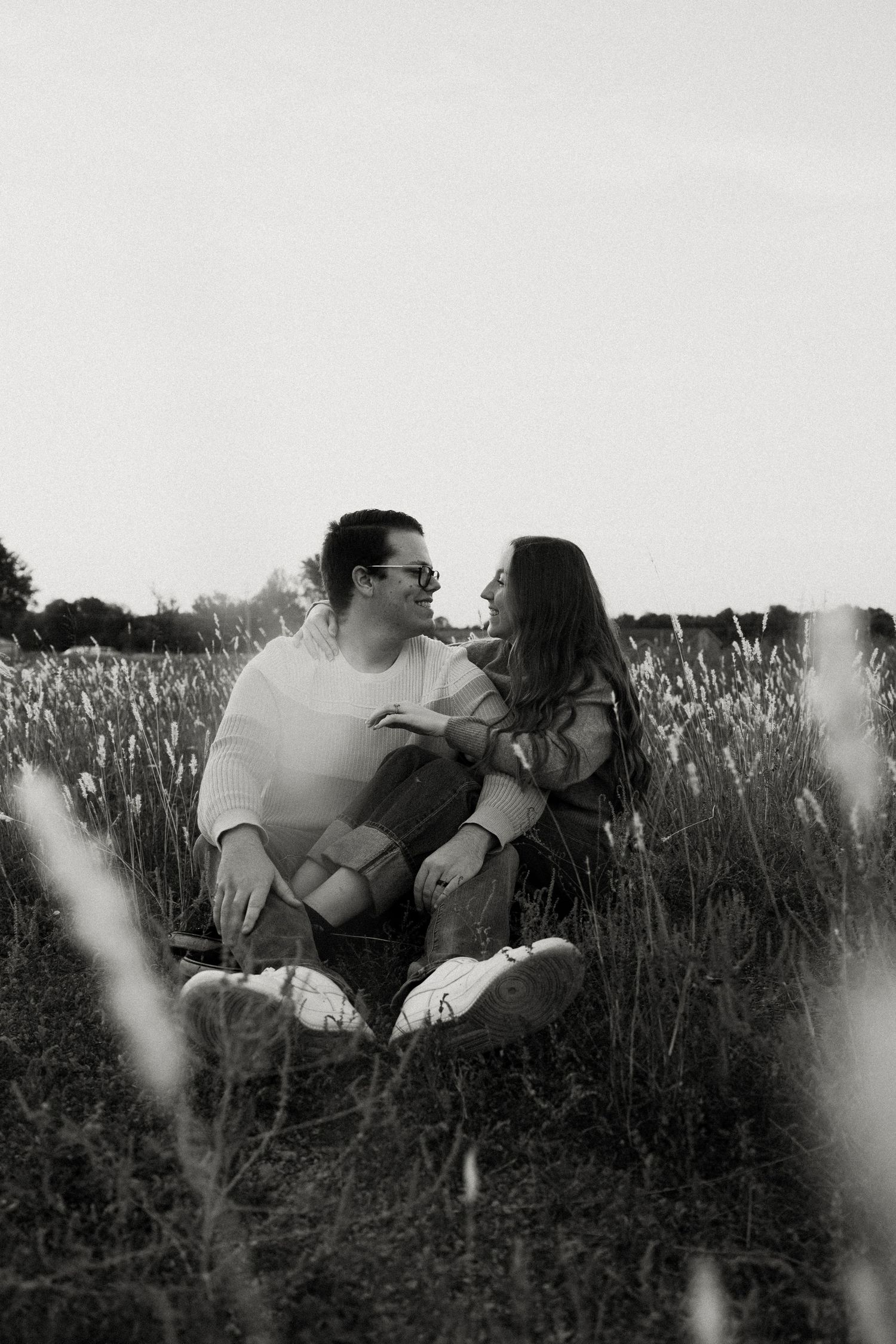 Lifestyle couples portrait in Joplin, Missouri with movement-focused posing and intimate storytelling.