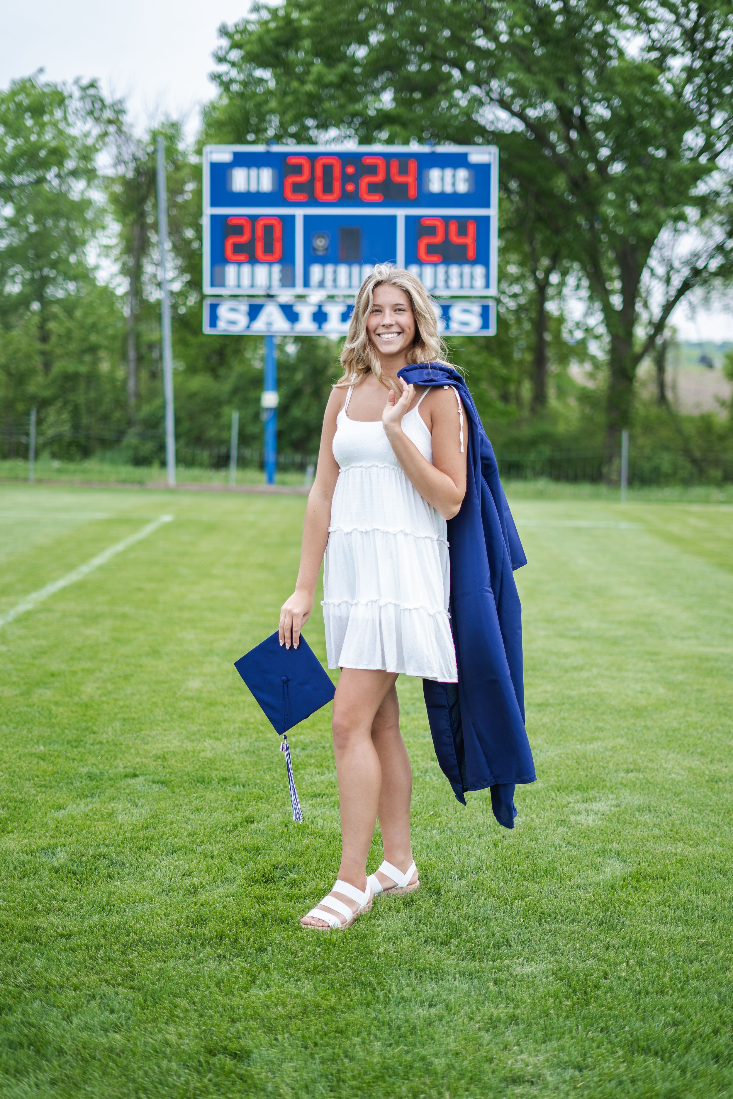 A portrait of a senior girl